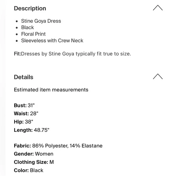 STINE GOYA Black Floral Sleeveless Dress - Picture 6 of 7